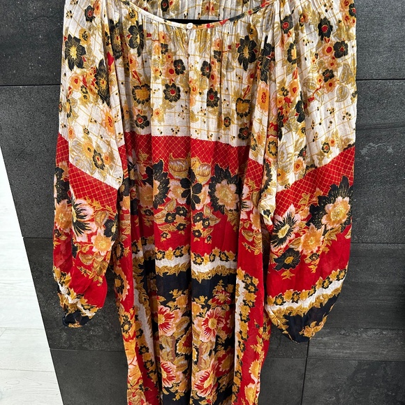 MES DEMOISELLES Matrioshka Printed Cotton-voile Midi Dress In Floral Combo Sz 0 - Picture 10 of 16
